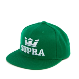 Supra Accessories ABOVE SNAP Hats Green/white | US-95781